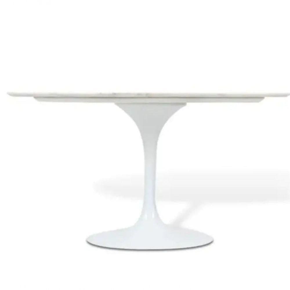 Mesa De Jantar Saarinen Oval 190X120 Cm Laqueada Branco