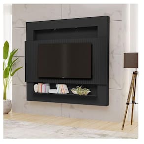 Painel Para Tv Ambiente Riviera Ripado 2.1 Preto - Luapa