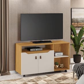 Rack Seleto Candian Jcm Movelaria Cinamomo Com Off White