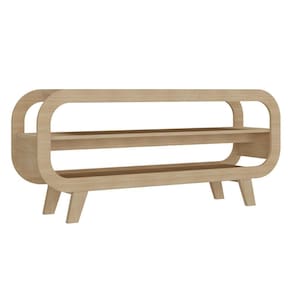 Rack Para Tvs De 60` 1 Prateleira Loanda Naturale