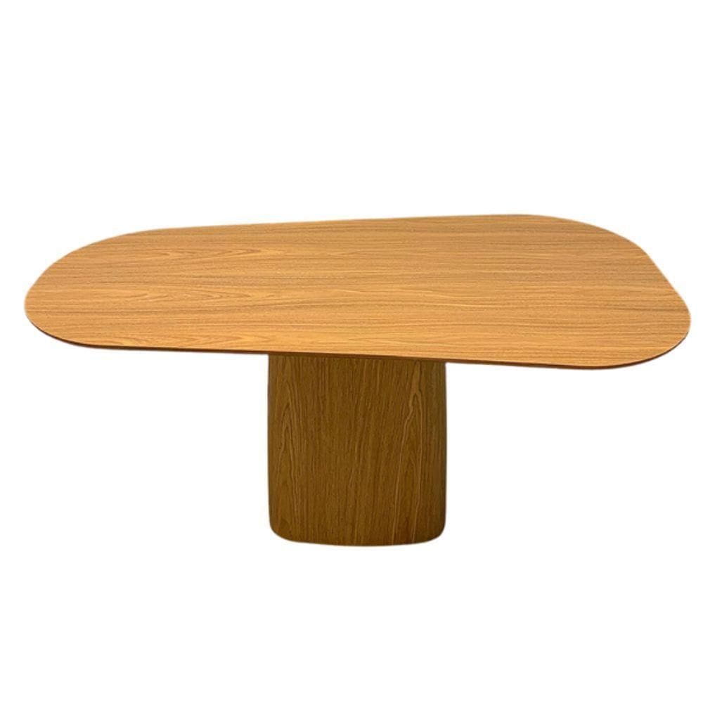 Mesa De Jantar Modelar Orgânica 140x90cm Madeira Freijo
