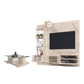 Conjunto Home Theater E Mesa De Centro Wayne Calacata Off-white