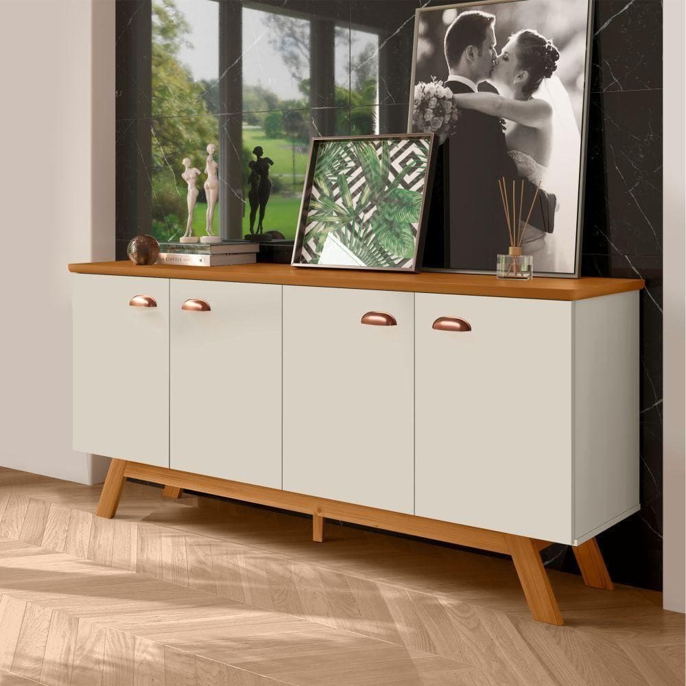 Buffet River 4 Portas Off White Nature