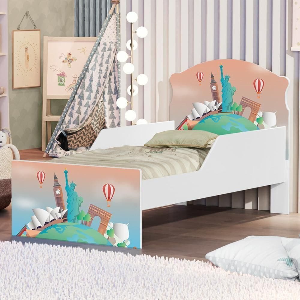 Mini Cama Volta Ao Mundo Com Colchão