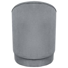 Kit 2 Poltronas Decorativa Aura Bouclé Premium Cinza - Cinza Buclê