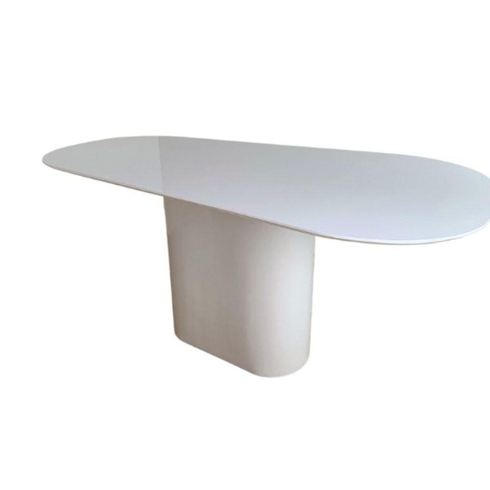 Mesa De Jantar Modelar Orgânica Laqueada 1.98x1.22cm