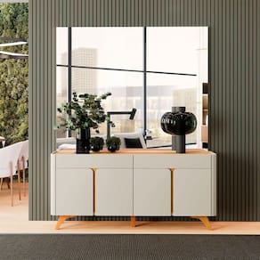 Buffet Aros 04 Portas 1720 Mavaular Off White Com Naturalle