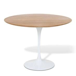 Mesa De Jantar Tulipa Saarinen Redonda 140cm - Freijó Branco