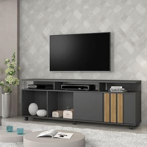 Rack Atraente Candian Jcm Movelaria Grafite Com Noronha