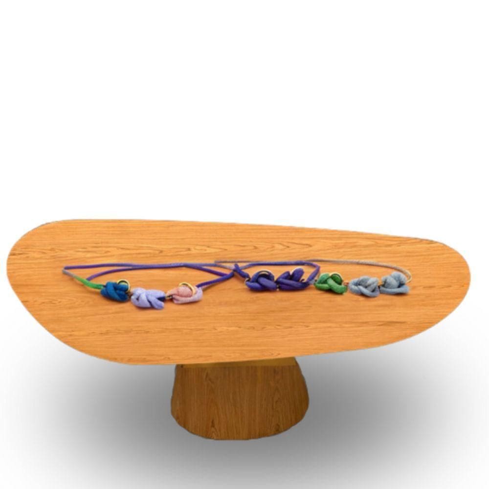 Mesa Oval Organica Em Freijo 244x137cm
