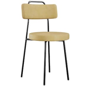 Cadeira Decorativa Estofada Para Sala De Jantar Barcelona L02 Couríssimo Casco Fendi - Lyam Decor
