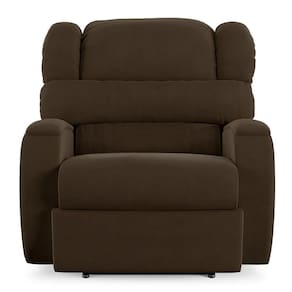 Poltrona Do Papai Reclinável Kalie Power Elétrica Fh9 Veludo Marrom - Mpozenato