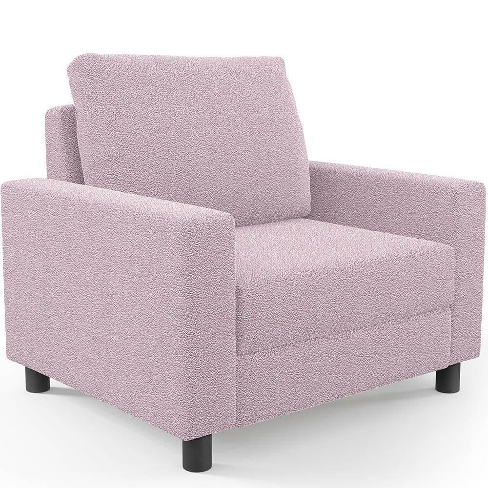 Poltrona Malta Bouclê Rosê