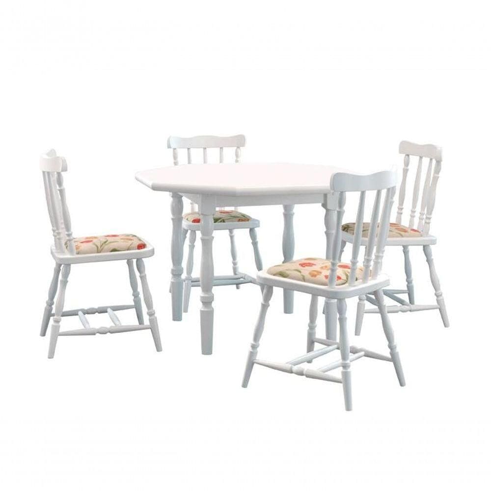 Conjunto Sala De Jantar Foz Oitavada Branco - Piratini