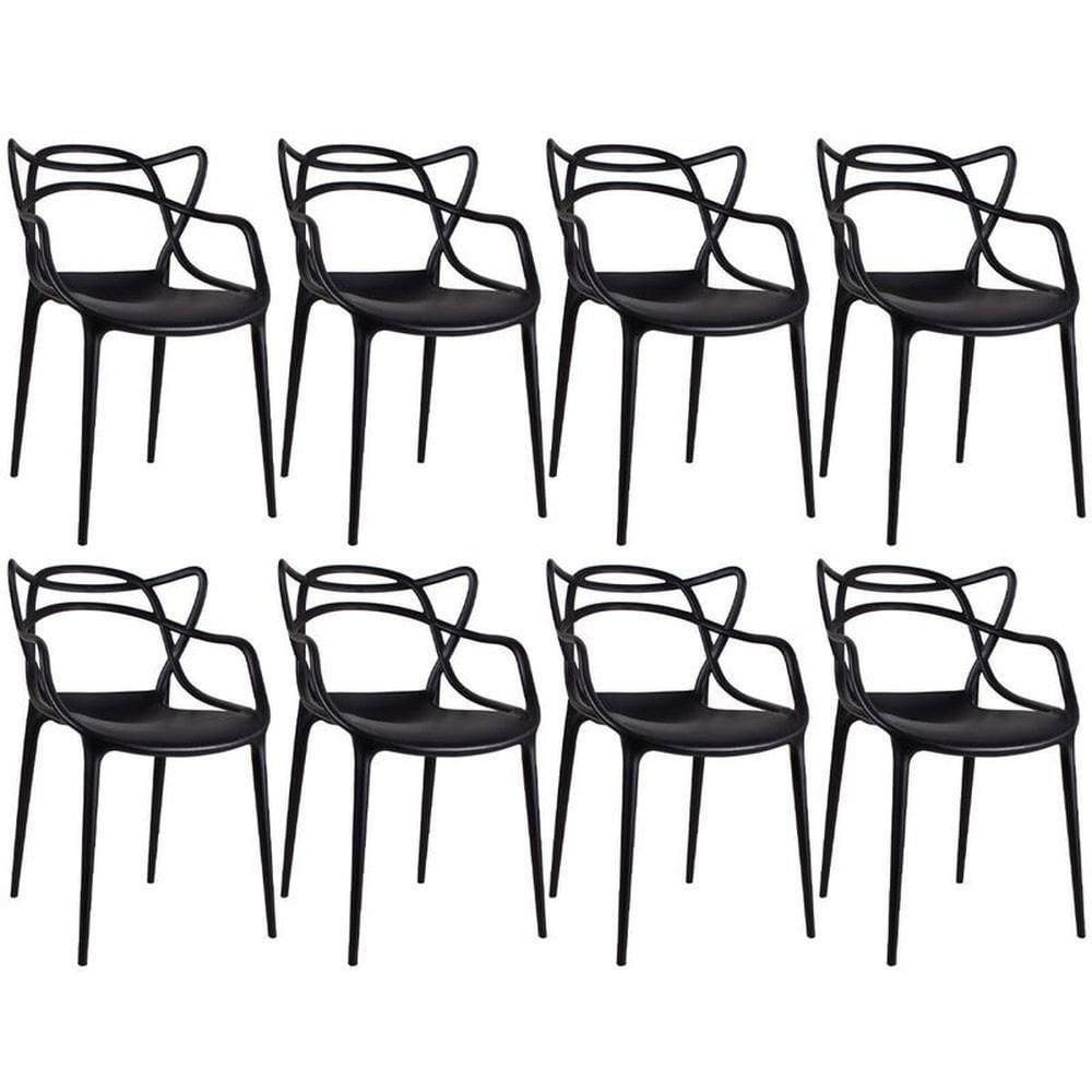 Kit C|8 Cadeiras Umix-400 Preta