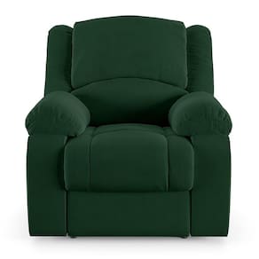 Poltrona Do Papai Reclinável Pietra Power Touch Usb Fh9 Veludo Verde - Mpozenato