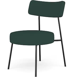 Poltrona Decorativa Base Fixa Londres L02 Linho Verde Musgo - Lyam