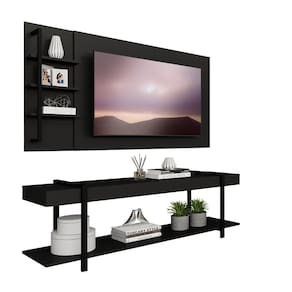 Rack C/ Painel Para Tv Até 50` Ohio Carraro Preto