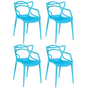 Kit 4 Cadeiras Allegra - Azul