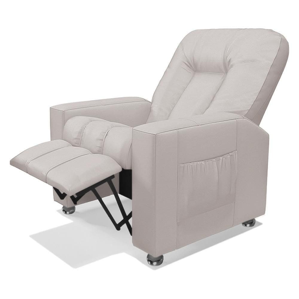 Poltrona Do Papai Reclinável Romeo F05 Facto Bege