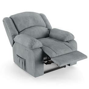 Poltrona Do Papai Reclinável Pietra Power Touch Usb Fh9 Linho Cinza - Mpozenato