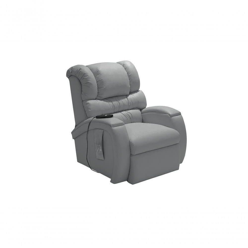 Cadeira Poltrona Reclinável Imperial Motorizada Corano Gravidade Zero Império Cinza