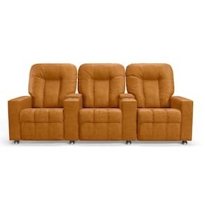 Poltrona Do Papai Reclinável 3 Lugares Sala De Cinema Arsenal Manual Pu Whisky