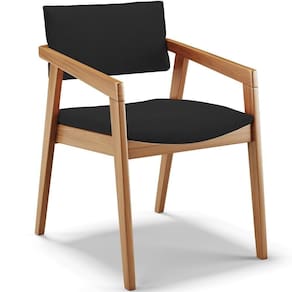 Cadeira Para Sala De Jantar Estar Living Giorgia B04 Suede Preto - Lyam Decor