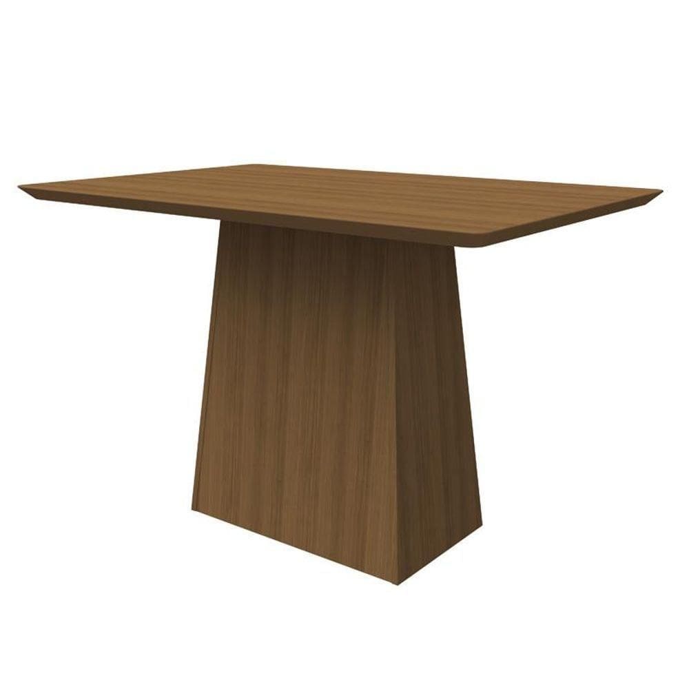 Sala De Jantar 1,20Mx0,80M E 4 Cadeiras Imbuia Marrom Rose