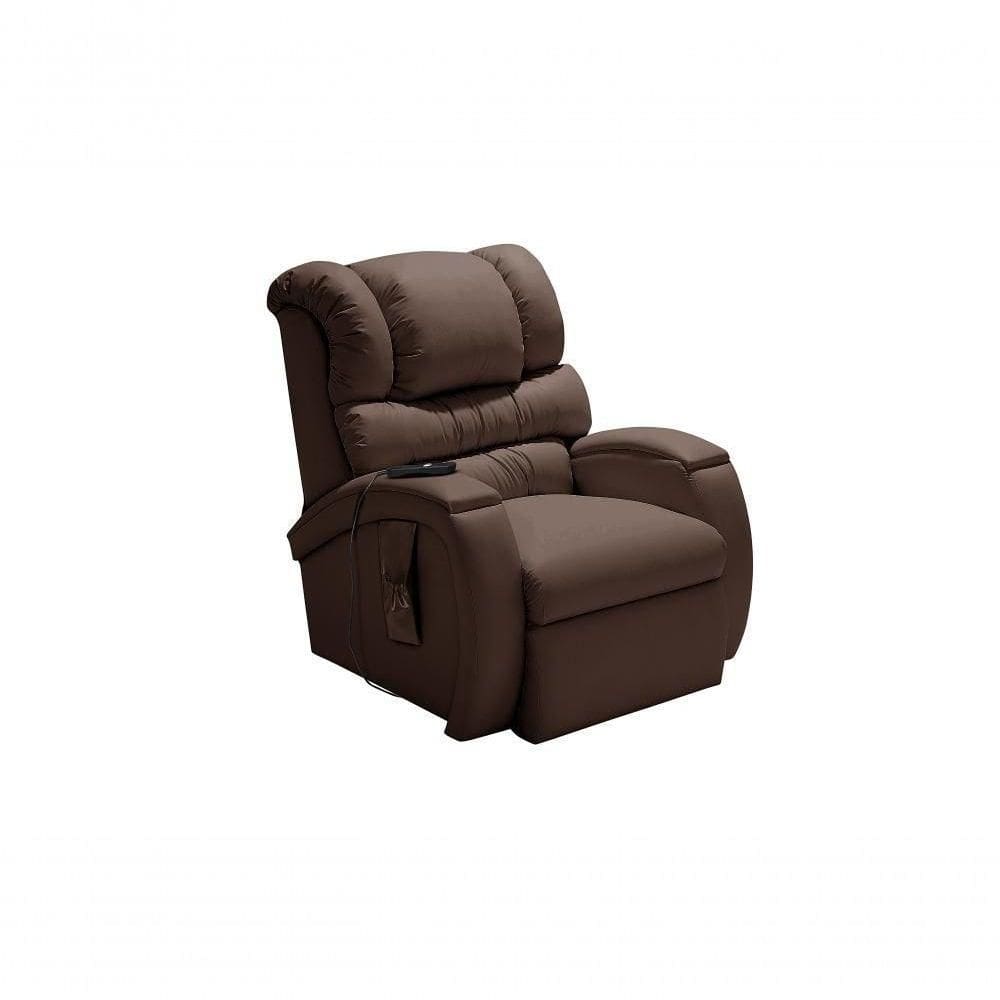 Cadeira Poltrona Reclinável Imperial Motorizada Corano Gravidade Zero Império Marrom