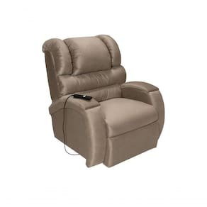 Cadeira Poltrona Reclinável Imperial Motorizada Para Amamentação Suede Com Lift E Massageador Chocolate