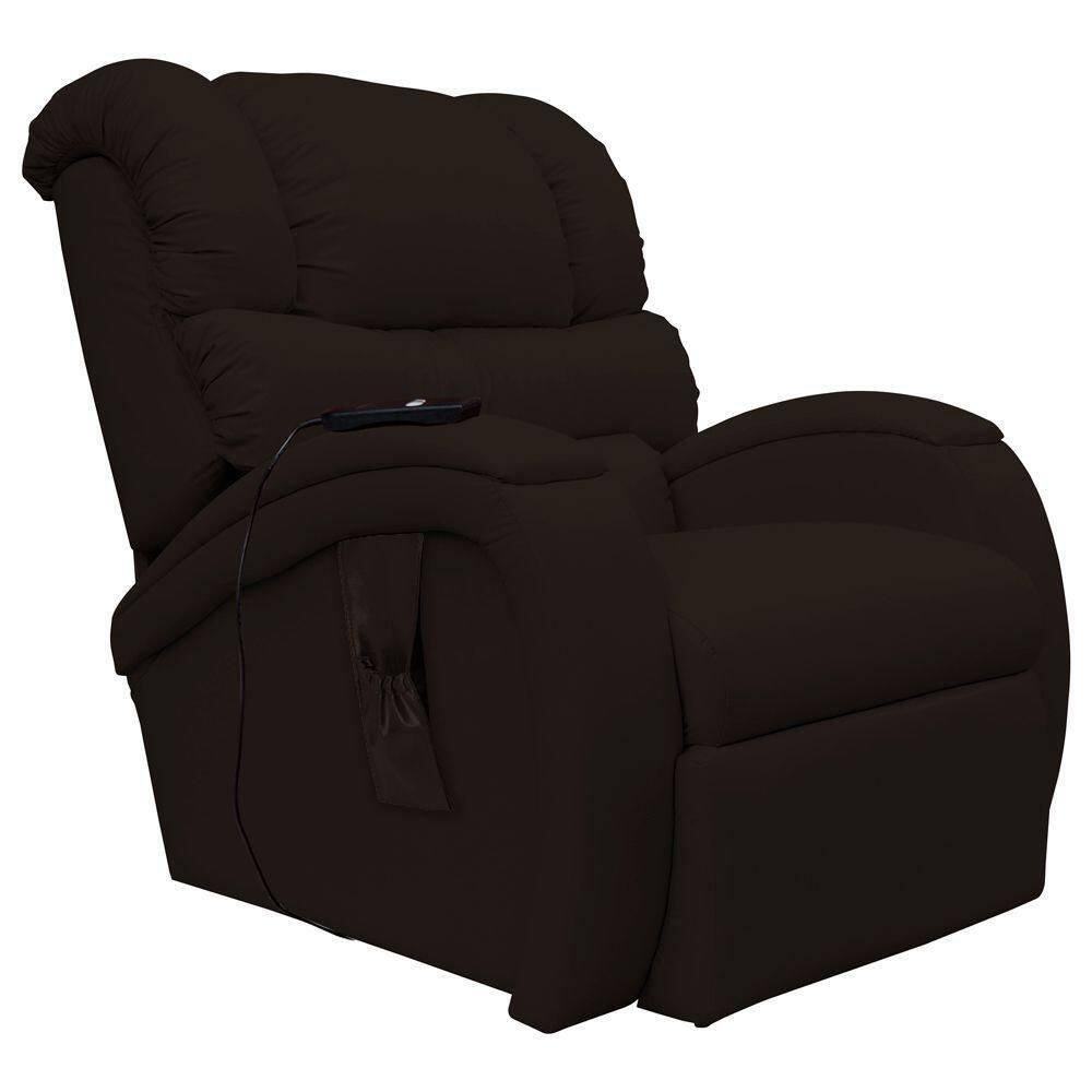 Poltrona Do Papai Reclinável Elétrica Com Controle Biorne F05 Corano Marrom - Lyam Decor