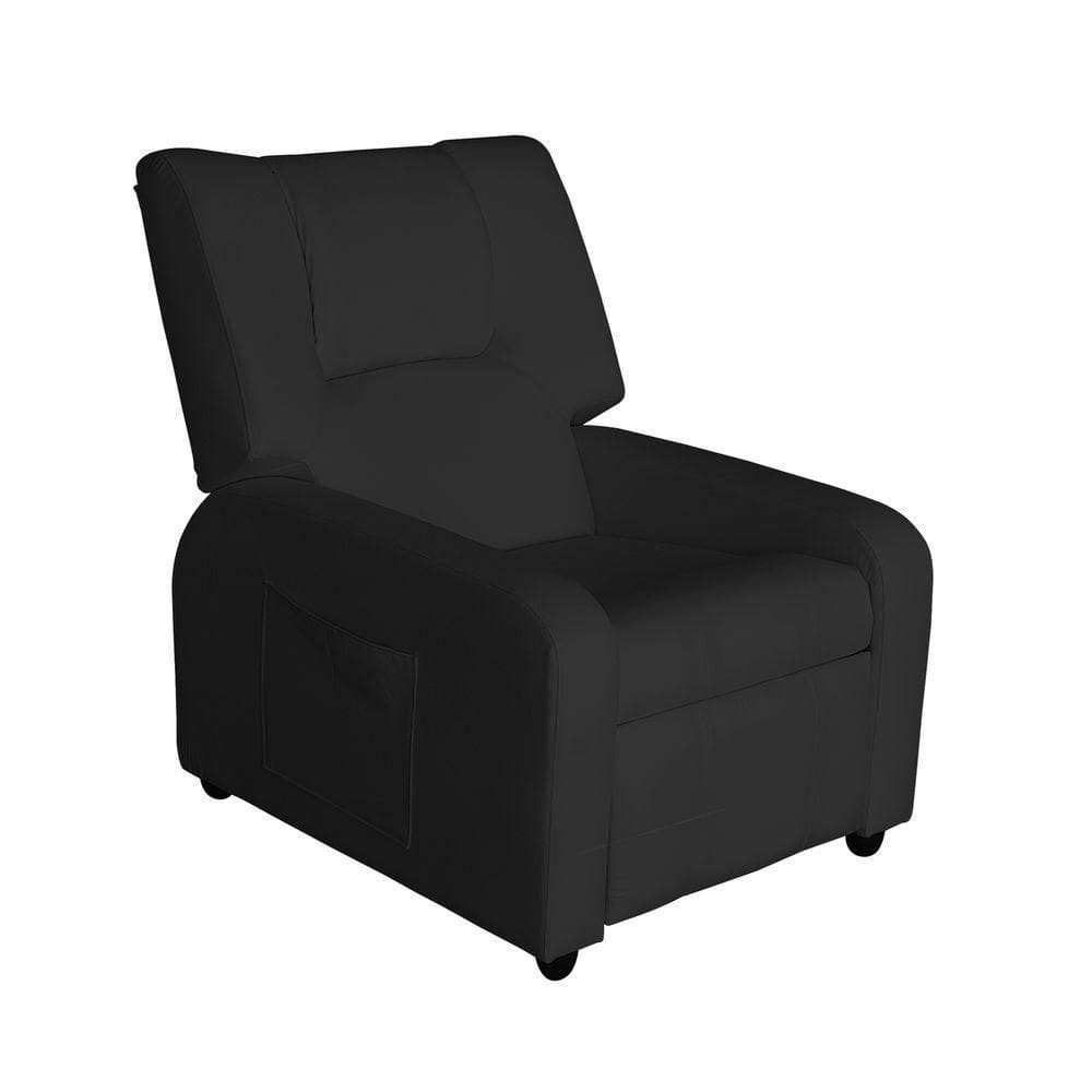 Poltrona Do Papai Reclinável Giugiaro Corino Preto