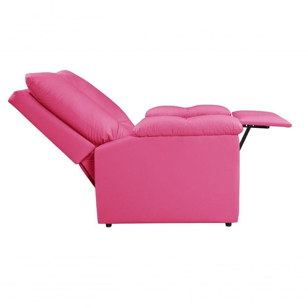 Poltrona Reclinável Lisboa Corano Cor:pink 314