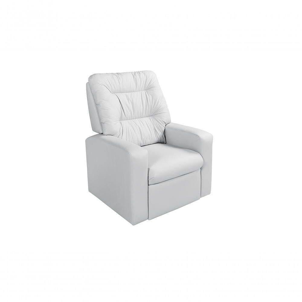 Poltrona Reclinável Paris Papai Mamãe Amamentação Corano Branco 036