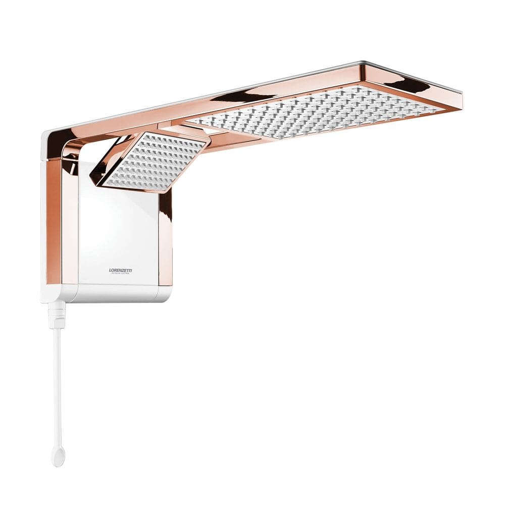 Chuveiro Acqua Duo Ultra Eletrônico Branco/Rose Gold