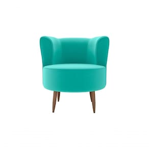 Poltrona Decorativa Savana 1 Lugar Veludo Verde Menta Matrix
