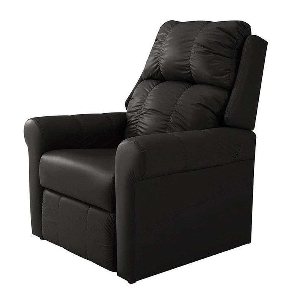 Poltrona Reclinável Mh-1216 Herval Estofada Sem Massageador Preta B