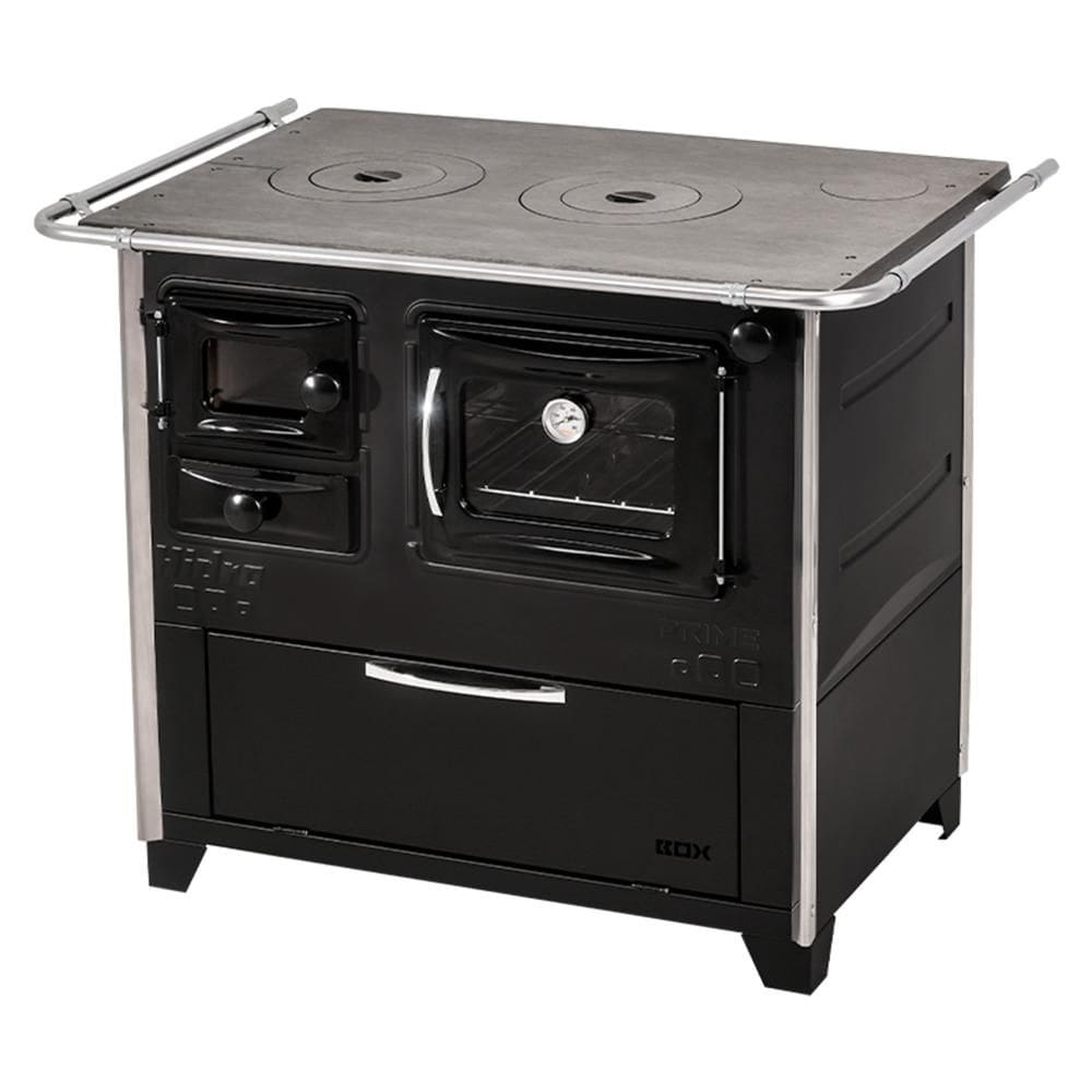 Fogão a Lenha Hidro Prime Box N2 Direito Preto com Forno