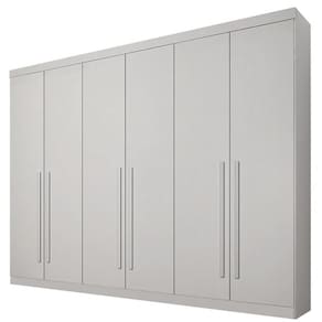 Guarda Roupa Casal 6 Portas 4 Gavetas - Uberaba-Neve - Star Móveis