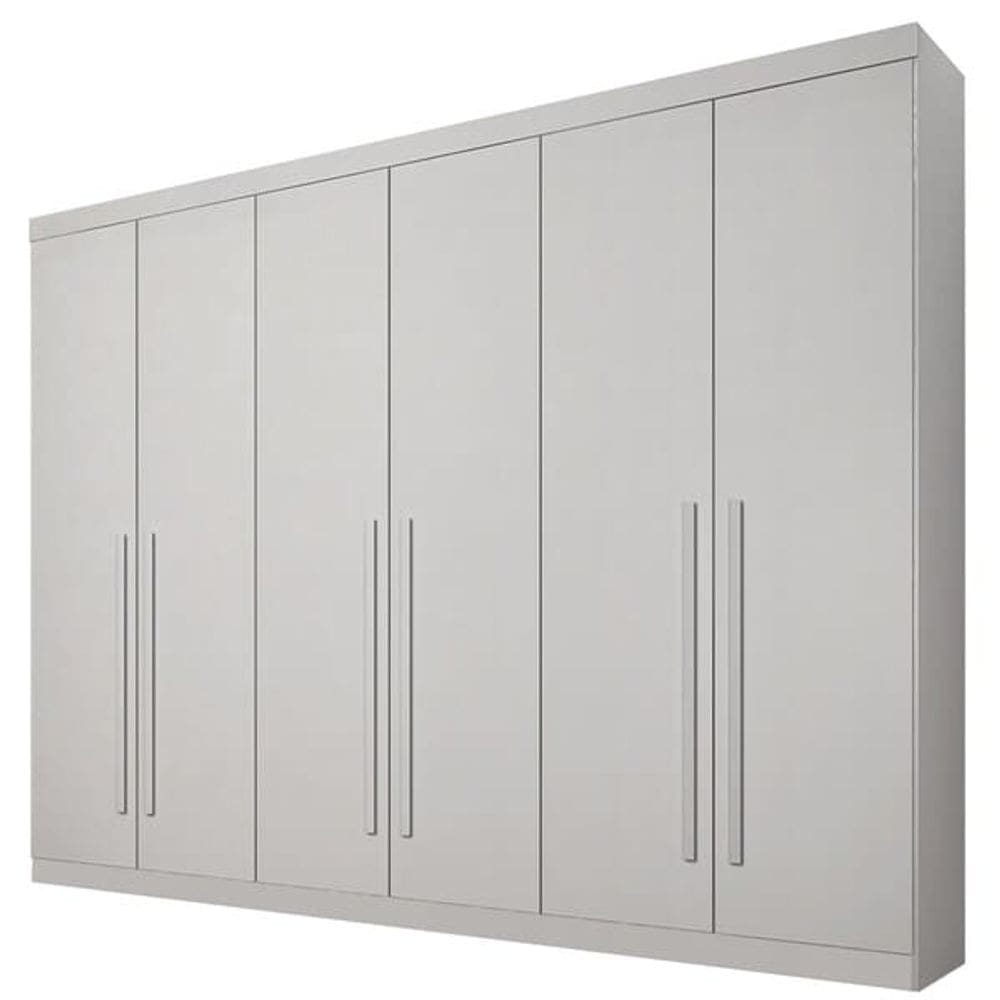 Guarda Roupa Casal 6 Portas 4 Gavetas - Uberaba-Neve - Star Móveis