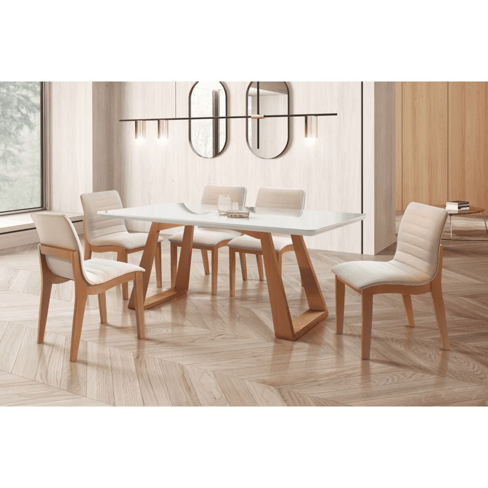 Sala de Jantar 6 Cadeiras 2,0x1,0m Dallas Star Móveis