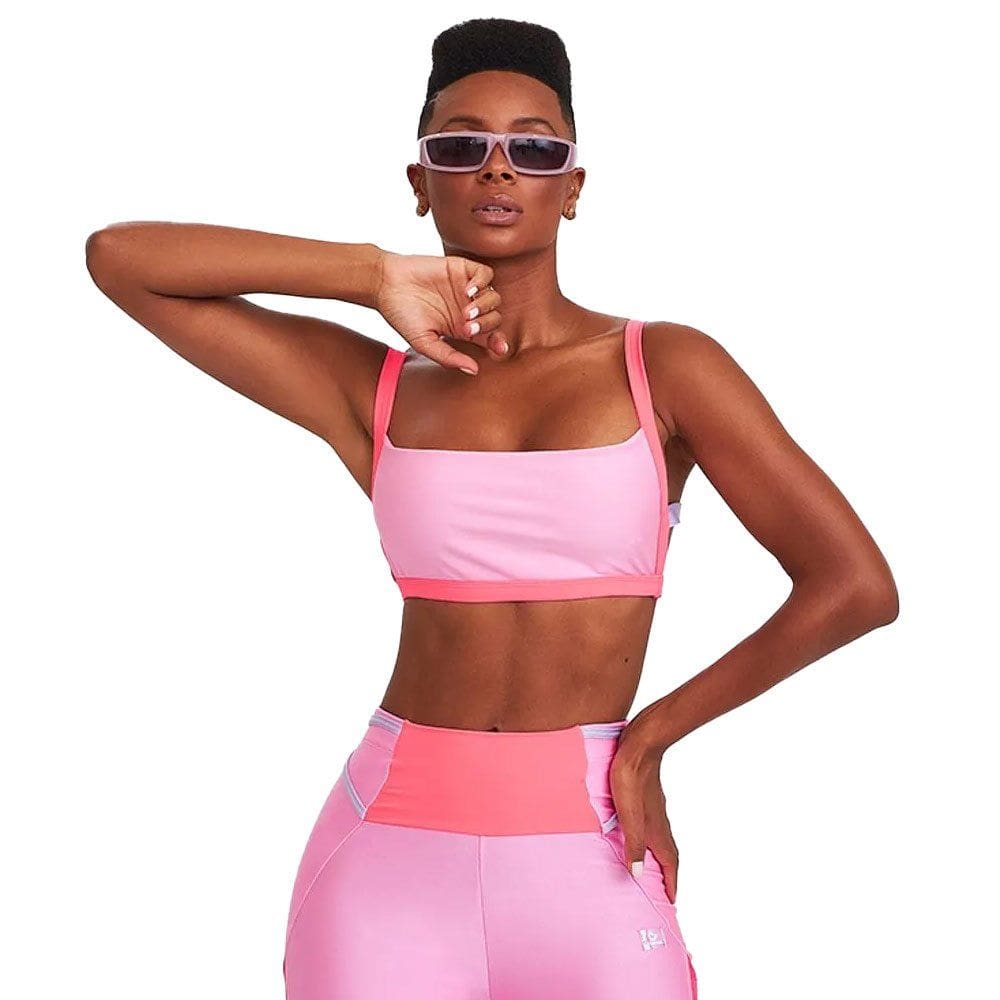 Top Caju Brasil Identidade Rosa Glossy Feminino Fitness