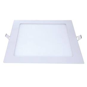 Plafon Painel Avant Led 17cm Alumínio Quadrado Embutir 12W 6,5K 720 Lúmens