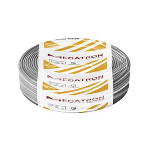 Cabo Flexível Megatron 2,5mm x 100m Rolo 750V Cinza
