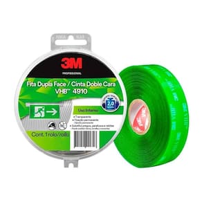 Fita Dupla Face 3m Fixa Forte VHB 4910 Transparente / Verde 12mm x 5m SM
