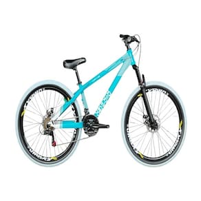 Bicicleta Aro 26 Viking X-35 Azul/Branco 21v Câmbios Shimano Pneu Branco
