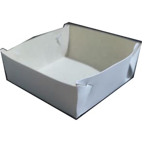 Embalagem mini hambuguer 7x7x3 cm 500 un. Liso s/imp. Duplex