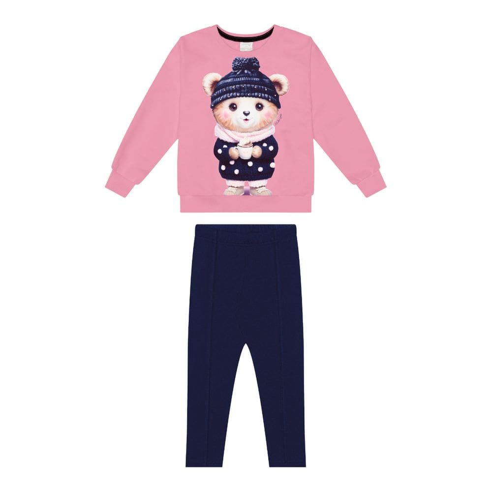 Conjunto Moletom Felpado Menina Alakazoo Ref. 65292