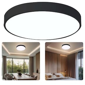 Luminaria Plafon Sobrepor 3 Tons Teto Moderno Led Decoração Iluminação Escritorio Empresa Sala Quarto Residencial